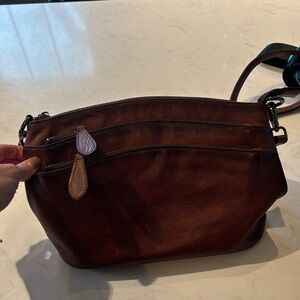 Heshe Leather Shoulder Crossbody Bag
